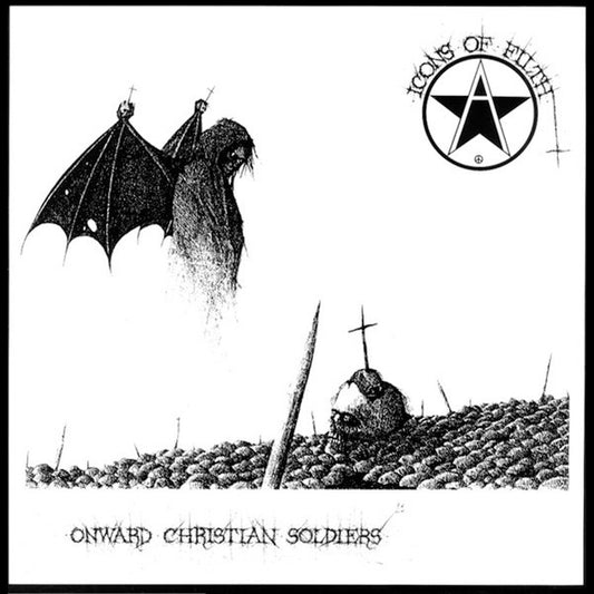 Image of Front Cover of 3614358C: LP - ICONS OF FILTH, Onward Christian Soldiers (Mad Butcher Classics; MBC 187, Germany 2023 Reissue, Insert)   NEW/NEW