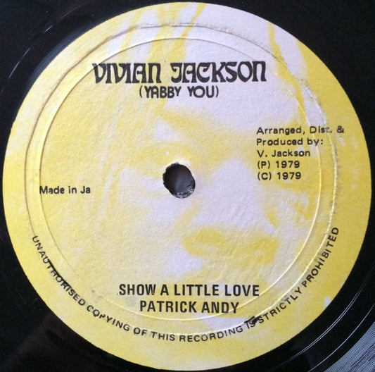 Image of Front Cover of 3614367C: 12" - PATRICK ANDY, No Easy Game / Show A Little Love (Vivian Jackson (Yabby You); , Jamaica 1979) Light marks only, plays VG+, nice and loud. Clean bright labels.  /VG