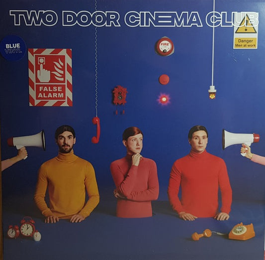 Image of Front Cover of 3634074E: LP - TWO DOOR CINEMA CLUB, False Alarm (Prolifica Inc.; PROINC002V3, Europe 2019, Limited Edition, Blue Vinyl)   NEW/NEW