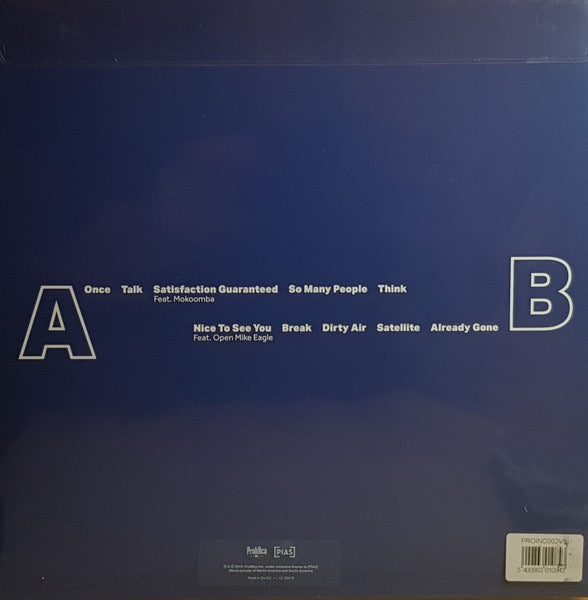 Image of Back Cover of 3634074E: LP - TWO DOOR CINEMA CLUB, False Alarm (Prolifica Inc.; PROINC002V3, Europe 2019, Limited Edition, Blue Vinyl)   NEW/NEW