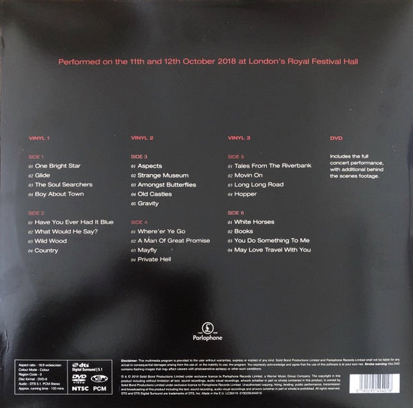 Image of Back Cover of 3634082E: 2xLP - PAUL WELLER, Other Aspects (Live At The Royal Festival Hall) (Parlophone ; 0190295494018, Europe 2019, Triple Gatefold, DVD)   NEW/NEW