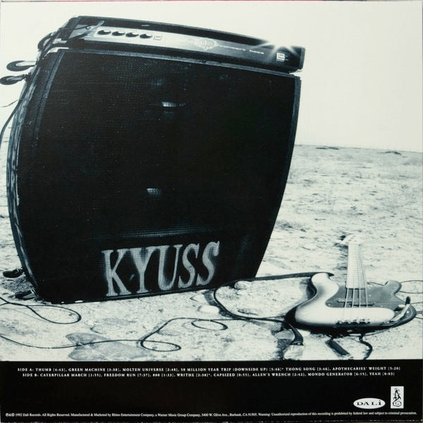 Image of Back Cover of 4114431C: LP - KYUSS, Blues For The Red Sun (Rhino Records; R1 61340, US 2021 Reissue)   NEW/NEW