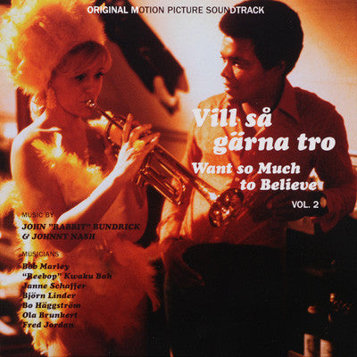 Image of Front Cover of 3624388E: LP - JOHN "RABBIT" BUNDRICK & JOHNNY NASH, Vill S  G rna Tro - Want So Much To Believe Vol. 2 (Original Motion Picture Soundtrack) (Mellotronen; MELLOLP 13, Sweden 2013, Inner & Insert)   VG+/VG