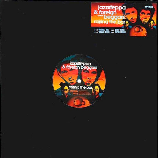 Image of Front Cover of 3614409C: 12" - JAZZSTEPPA & FOREIGN BEGGARS, Raising The Bar (Studio Rockers; STUDR016, UK 2011, Stickered Plain Sleeve)   VG/VG