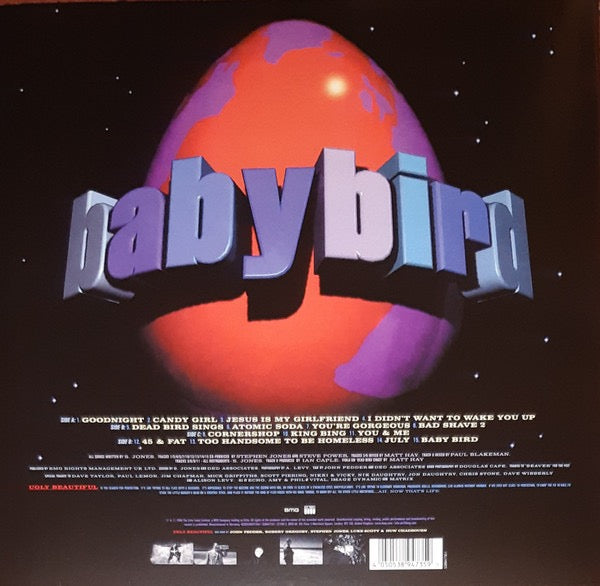 Image of Back Cover of 3634099E: 2xLP - BABYBIRD, Ugly Beautiful (BMG; 538947351, Europe 2023 Reissue, Insert, Limited Edition (1600 copies), National Album Day 2023)   NEW/NEW