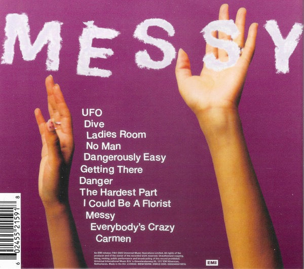Image of Back Cover of CD - VG+/VG+ - OLIVIA DEAN, Messy (EMI; EMICD2093, Europe 2023, Fold Over Sleeve, Booklet), ,  - 2536438E