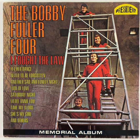 Image of Front Cover of 4925216E: LP - THE BOBBY FULLER FOUR, I Fought The Law - Memorial Album (President Records; PTL 1003, UK 1967 Reissue, Mono)   VG+/EX