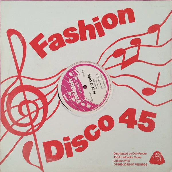 Image of Front Cover of 12" - VG/G+ - ALTON ELLIS, Play It Cool (Fashion Records ; FAD 009, UK 1981, Company Sleeve), Lots of light marks, plays fine. Sleeve taped around edges.,  - 2516162C