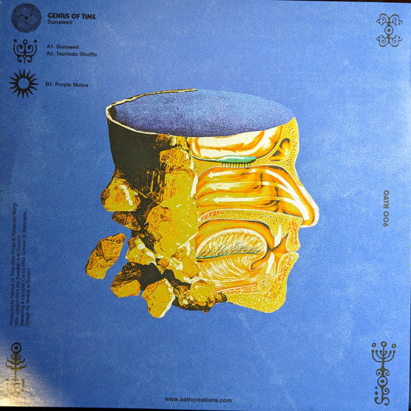 Image of Back Cover of 4124086E: 12" - GENIUS OF TIME, Sunswell (Oath; OATH006, Turkey 2022) Still in shrinkwrap.  VG+/VG+