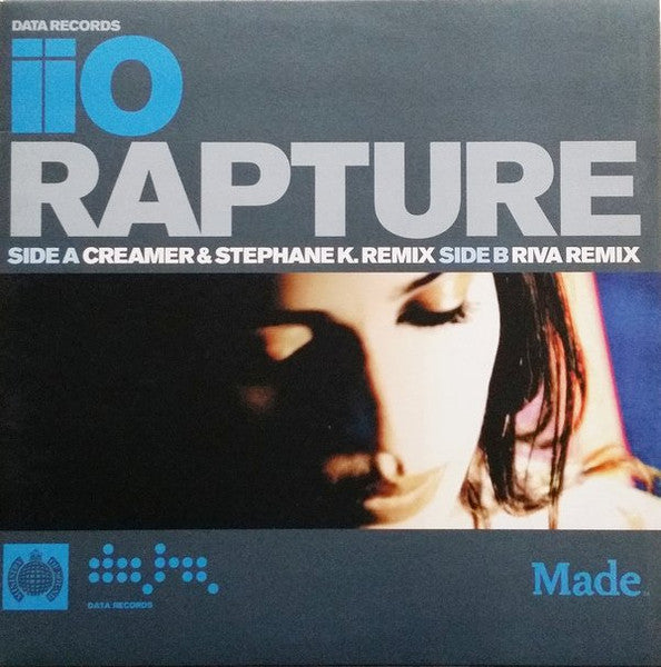 Image of Front Cover of 12" - VG/VG - IIO, Rapture (Data Records; DATA27T, UK 2001), ,  - 3846292S