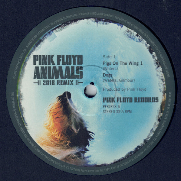 Image of Label Cover of 4745283S: LP - PINK FLOYD, Animals (2018 Remix) (Pink Floyd Records; PFR28D, Europe 2022 Reissue, Book Sleeve, Limited Deluxe Edition, LP, CD, DVD, Blu-Ray) SEALED  M/M