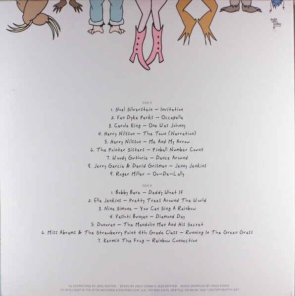 Image of Back Cover of 3744010S: LP - VARIOUS, This Record Belongs To (Light In The Attic; LITA 145, US 2015, Gatefold, Booklet, No Obi) Light marks from ring wear. Back cover has 6 inch split along bottom. Booklet and disc are strong VG+. No obi strip.   VG/VG+