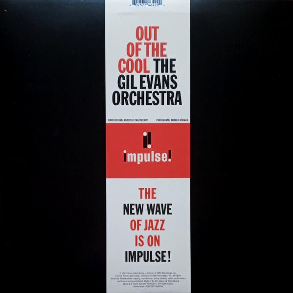 Image of Back Cover of 3744125S: LP - THE GIL EVANS ORCHESTRA*, Out Of The Cool (Impulse!; 00602577464294, Europe 2019 Reissue, Inner) Opened Instore  EX/EX