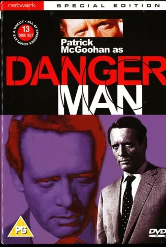 Image of Front Cover of 3734060E: 13xDVD - PATRICK MCGOOHAN, Danger Man (Networjk; 7952182, UK 2007, Box Set, Book)   VG+/VG+