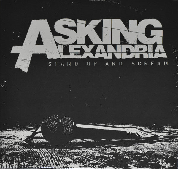 Image of Front Cover of 3744200S: LP - ASKING ALEXANDRIA, Stand Up And Scream (Sumerian Records; none, US 2020 Reissue, Inner & Insert,  Silver With Black Splatter vinyl, 10 Year Anniversary)   VG+/VG+