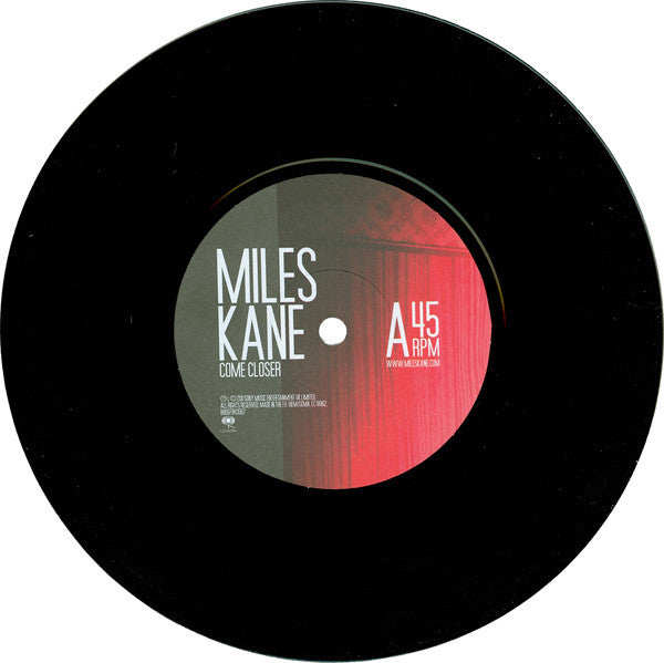 Image of Label Cover of 3754032S: 7" EP - MILES KANE, Come Closer (Columbia; 88697843567, UK & Europe 2011, Picture Sleeve, Numbered Limited Edition, Part 1) No0420  VG+/VG+