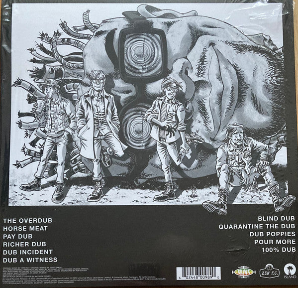 Image of Back Cover of 3724111E: LP - YARD ACT VS. MAD PROFESSOR, The Overdub (ZEN F.C. ; ZENFC017LP, UK 2022, Purple Vinyl)   EX/EX