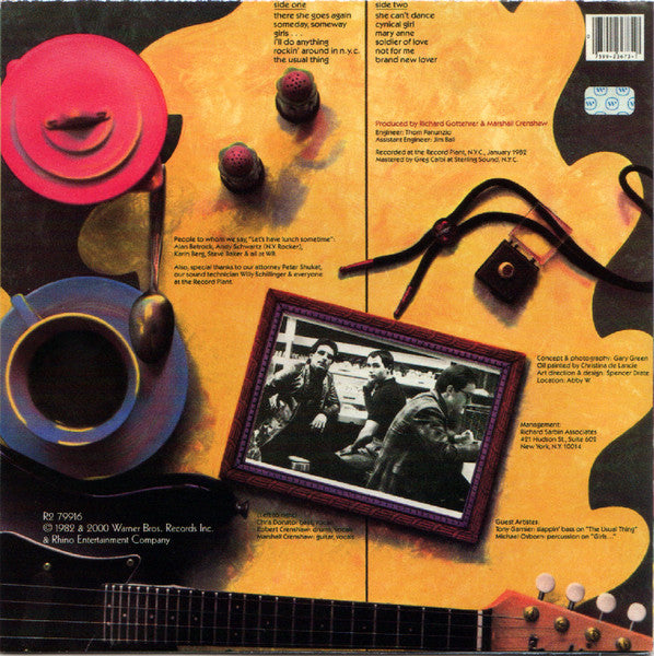 Image of Back Cover of 3734106E: CD - MARSHALL CRENSHAW, Marshall Crenshaw (Rhino Records; R2 79916, US 2000 Reissue, Jewel Case, Remastered)   EX/EX