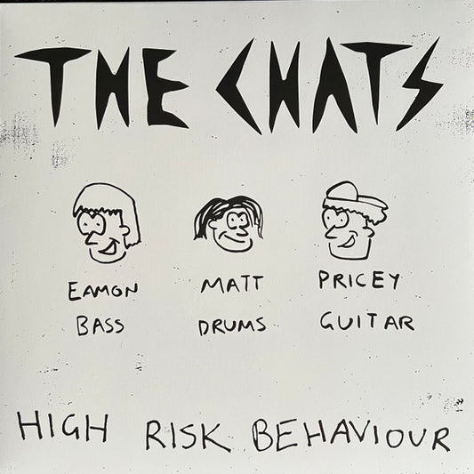 Image of Front Cover of 3814448C: LP - THE CHATS, High Risk Behaviour (Bargain Bin Records; BB-010LPJ, UK, Europe & US 2024 Reissue, Inner & Insert, Clear Vinyl)   NEW/NEW