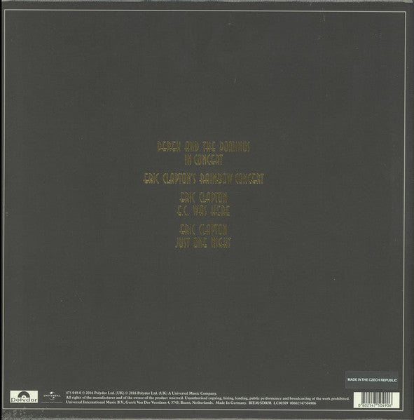 Image of Back Cover of 3744347S: 6xLP - ERIC CLAPTON, The Live Album Collection 1970 - 1980 (Polydor; 475 049-0, UK 2011, Box Set) Strong VG+  VG+/VG+