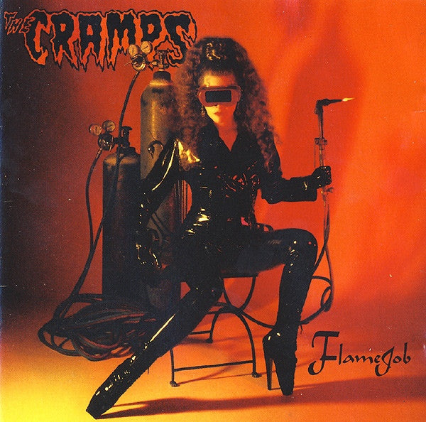 Image of Front Cover of 3754085S: CD - THE CRAMPS, Flamejob (Giant Records; 9 24592-2, Brazil 1994, Jewel Case)   VG+/VG+