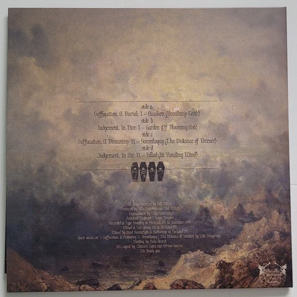 Image of Back Cover of 3714325C: 2xLP - BELL WITCH, Four Phantoms (Profound Lore Records; PFL150.5, Canada 2021, Gatefold, Limited Edition of 500, Yellow/Black Ash Galaxy Vinyl)   VG+/VG+