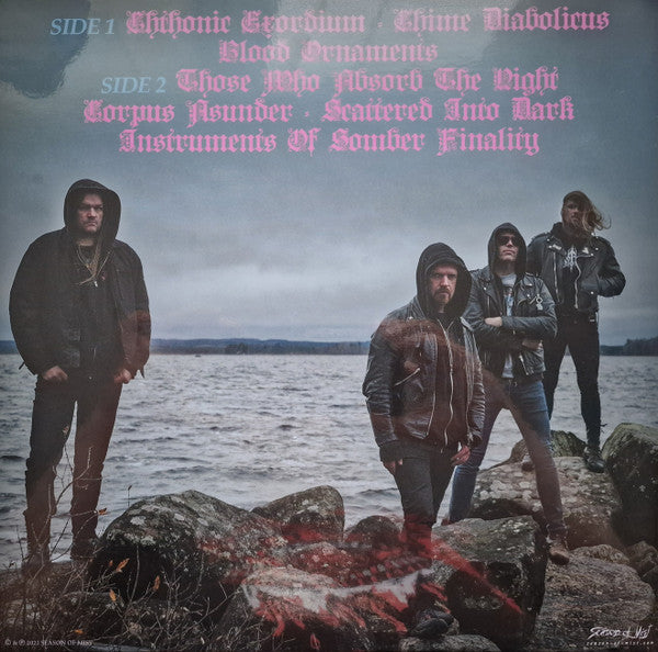 Image of Back Cover of 3714327C: LP - HOODED MENACE, The Tritonus Bell (Season Of Mist; SOM617LP, France 2021, Gatefold, Limited Edition of 300, Purple Vinyl)   VG+/VG+