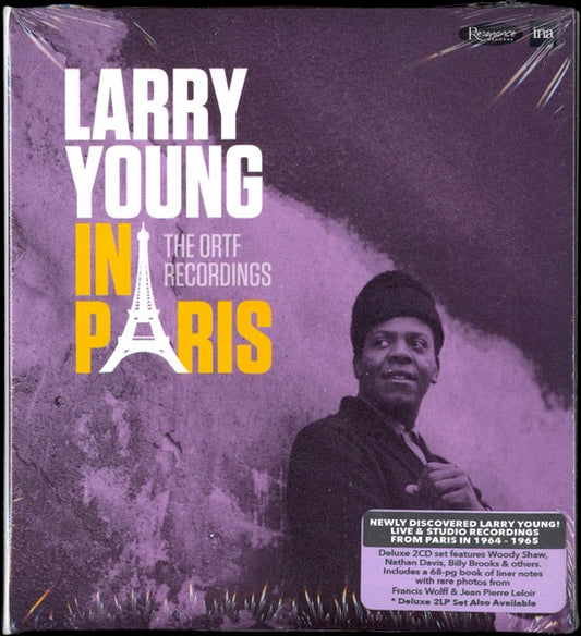 Image of Front Cover of 3714289C: 2xCD - LARRY YOUNG, In Paris The ORTF Recordings (Resonance Records; HCD-2022, US 2016 Reissue, Folded Sleeve, Booklet)   VG+/G+