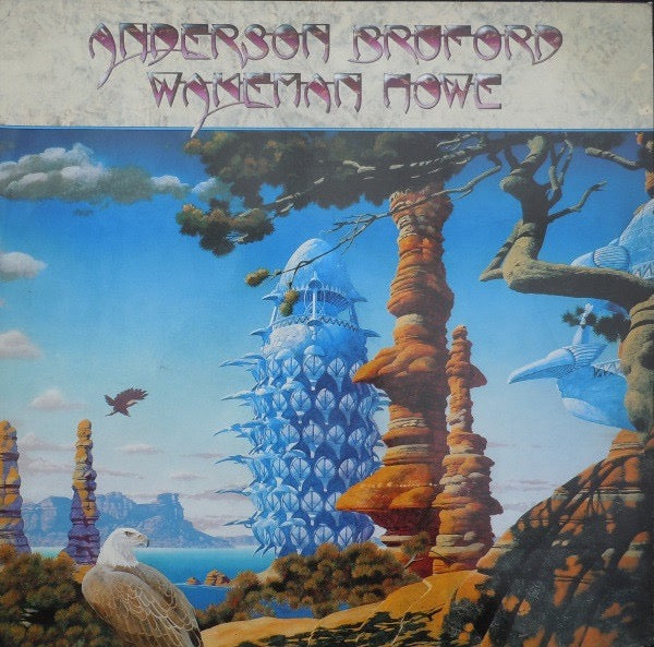 Image of Front Cover of 3714339C: LP - ANDERSON BRUFORD WAKEMAN HOWE, Anderson Bruford Wakeman Howe (Arista; 209 970, Europe 1989, Inner & Insert) Lightest of marks, Sleeve has light sticker staining  VG/VG