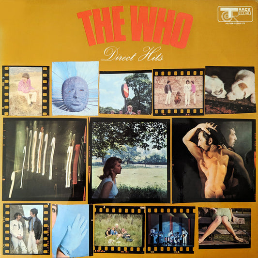 Image of Front Cover of 3744415S: LP - THE WHO, Direct Hits (Track Record; 613 006, UK 1968, Laminated Front Sleeve, Publishers listed on two lines on labels, not three) Laminate creasing  VG/VG+