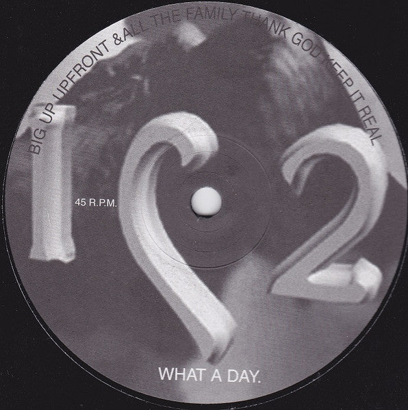 Image of Front Cover of 4825255E: 12" - THE DJ DXR, MR RDZ, AT-ONE, D BRAV, What A Day (IC2 Records; DW 002, UK 1999) Light hairlines and a very slight warp, plays more like VG  /G+
