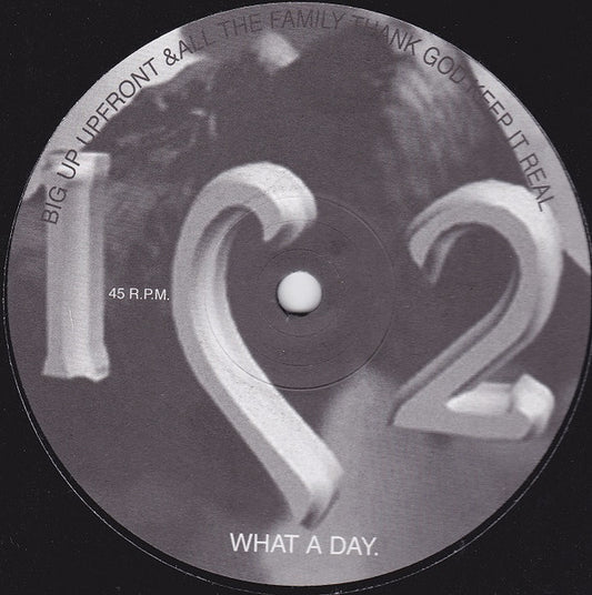 Image of Front Cover of 4825255E: 12" - THE DJ DXR, MR RDZ, AT-ONE, D BRAV, What A Day (IC2 Records; DW 002, UK 1999) Light hairlines and a very slight warp, plays more like VG  /G+
