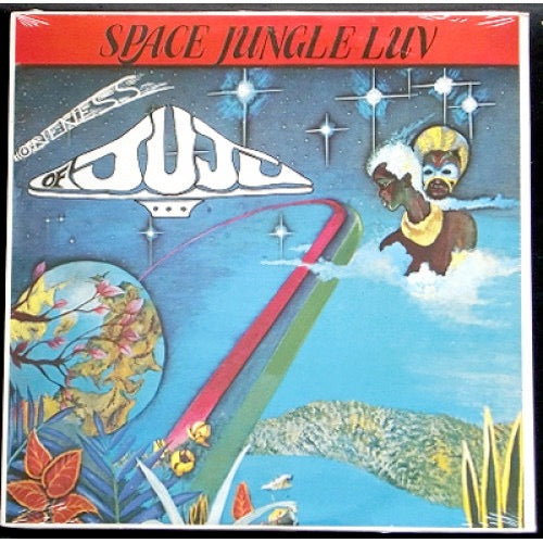 Image of Front Cover of 3714295C: CD - ONENESS OF JUJU, Space Jungle Luv (Black Fire; BF19754, US 1993 Reissue, Jewel Case)   VG+/VG+