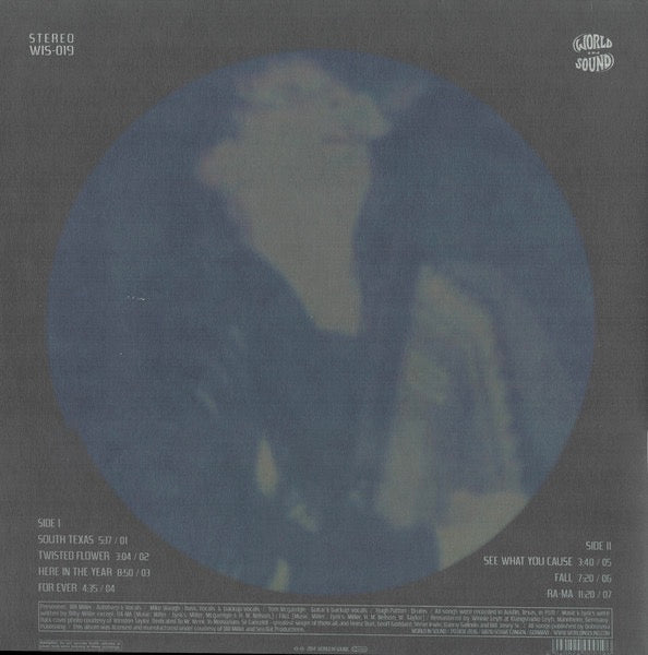 Image of Back Cover of 3714377C: LP - COLD SUN, Dark Shadows (World In Sound; WIS-019, Germany 2014 Reissue, Gatefold, Insert, Blue Marbled Vinyl) Small topsplit, otherwise excellent condition all round  VG+/VG+