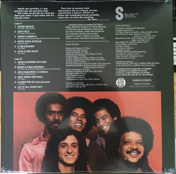 Image of Back Cover of 3854033S: LP - TIM MAIA, Tim Maia (Mr Bongo; MRBLP178, UK 2018)   NEW/NEW