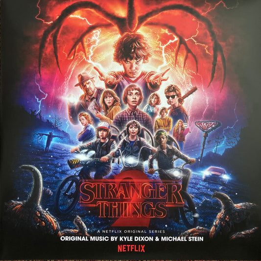 Image of Front Cover of 3844009S: 2xLP - KYLE DIXON & MICHAEL STEIN, Stranger Things 2 (A Netflix Original Series) (Invada; LSINV194LP, UK 2017, Gatefold, Insert, Purple Translucent With White Splatter Vinyl)   VG+/VG+