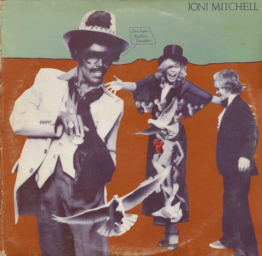 Image of Front Cover of 2xLP - VG/VG - JONI MITCHELL, Don Juan's Reckless Daughter (Asylum Records; K 63003, UK 1977, Gatefold, 2 Inners), NB 1978 sleeve, LPs are 77 matrix,  - 3846064S