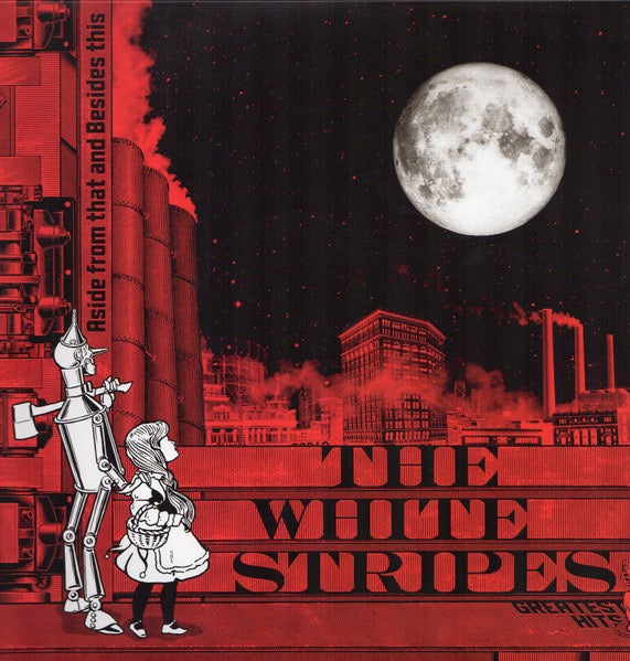 Image of Front Cover of 3814072C: 3xLP - THE WHITE STRIPES, Aside From That And Besides This: The White Stripes Greatest Hits (Third Man Records; TMR-700, US 2020, Gatefold, Insert, 3 Prints, Fridge Magnets, Vault Package 46. White & Red Vinyl. White With Red And Black Splatter Vinyl.) Slight warp, does not effect play.  EX/VG+