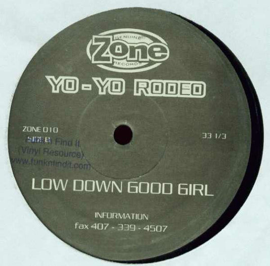 Image of Back Cover of 12" - /VG+ - YO-YO RODEO, The Disco Call / Low Down Good Girl (Zone Records; ZONE 010, US 1995, Plain Sleeve), ,  - 2445153S