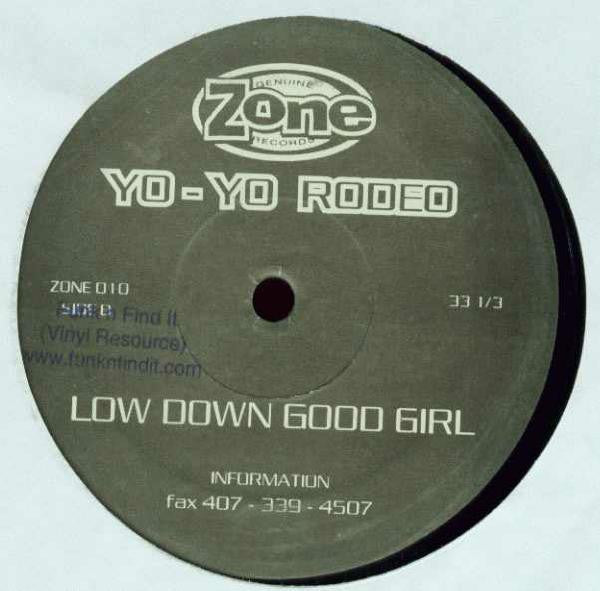 Image of Back Cover of 1515296C: 12" - YO-YO RODEO, The Disco Call / Low Down Good Girl (Zone Records; ZONE 010, US 1995, Plain Sleeve) Labels have minor damage and scuffs  /VG+