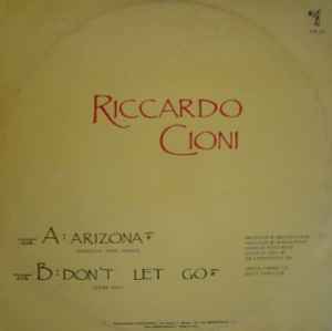 Image of Back Cover of 3844068S: 12" - RICCARDO CIONI, Arizona (Discomagic Records; MIX 255, Italy 1985) one or two storage marks to vinyl - minor. few signs of wear to sleeve - minor edge wear  VG/VG