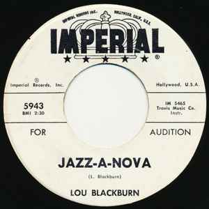 Image of Front Cover of 3854089S: 7" - LOU BLACKBURN, Jazz-A-Nova / Grand Prix (Imperial; 5943, US 1963, Promo, Plain sleeve)   /VG+