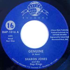 Image of Front Cover of 3914466C: 7" - SHARON JONES AND THE DAP-KINGS, Genuine (Daptone Records; DAP-1016, US 2004)   /VG