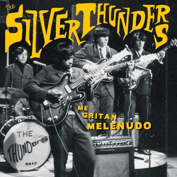 Image of Front Cover of 3844120S: LP - THE SILVER THUNDERS, Me Gritan Melenudo (Munster Records; MR 396, Spain 2019, Booklet) Cover still in shrink with hype sticker. Disc looks to be unplayed. Minty copy.  EX/EX