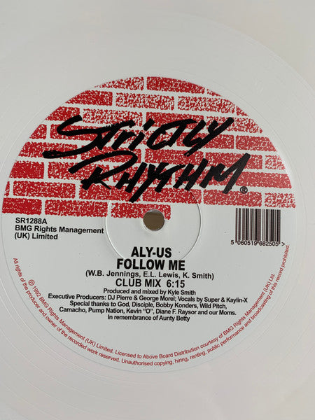 Image of Front Cover of 3844126S: 12" - ALY-US, Follow Me (Strictly Rhythm; SR1288, UK 2020) white vinyl. 2020 reissue  /VG