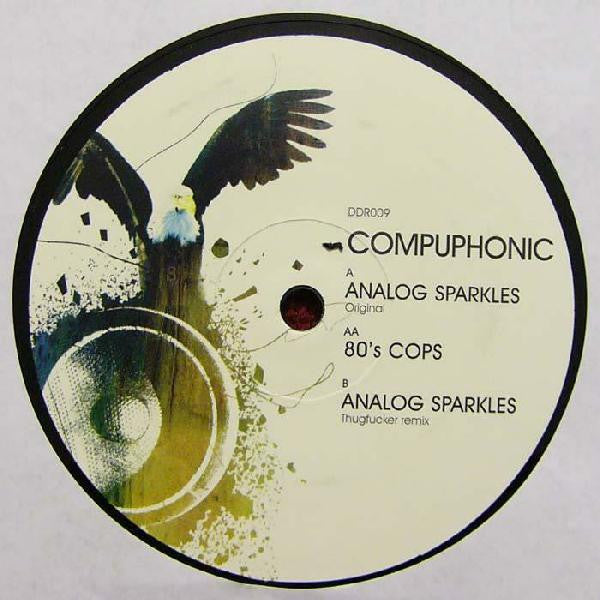 Image of Front Cover of 3844127S: 12" - COMPUPHONIC, Analog Sparkles / 80's Cops (Dirty Dancing Recordings; DDR 009, Belgium 2005) few hairlines both sides - minor. original stickered sleeve  /VG