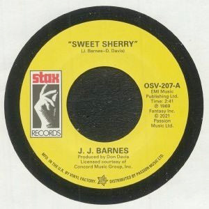 Image of Front Cover of 3814340C: 7" - J. J. BARNES / JOHN GARY WILLIAMS, Sweet Sherry / The Whole Damn World Is Going Crazy (Outta Sight; OSV-207, UK 2021)   /VG+