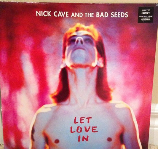 Image of Front Cover of 3814438C: LP - NICK CAVE AND THE BAD SEEDS, Let Love In (Mute; L STUMM 123, UK 1994, Inner, With 4 Postcards) Postcards attached, no hype sticker. Light cosmetic lines from inner, now in poly-lined.  VG+/VG+