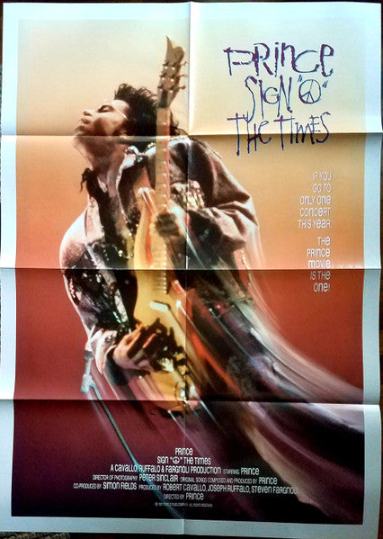 Image of Label of 3834196E: 4xDVD - PRINCE, Sign "O" The Times (KEW Media Group; 9485814, Germany 2019, Booklet, 2 DVDs (Region B), 2 Bluray, poster and 5 black and white photos) the hype sticker on the front is peeling off, back corner of booklet has crease in corner, DVD 1 has light marks  VG+/VG+