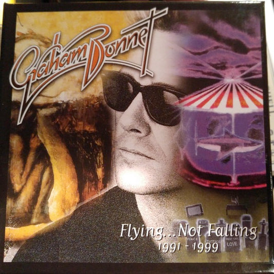 Image of Front Cover of 3814486C: 3xCD - GRAHAM BONNET, Flying...Not Falling 1991-1999 (Hear No Evil Recordings; HNEBOX095, UK 2017 Reissue, Box Set, Booklet)   VG+/VG+